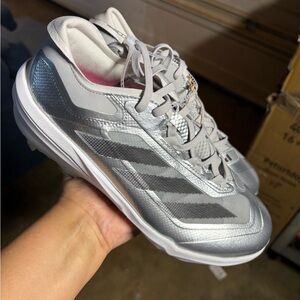 Adidas Adizero Impact TPU Baseball Cleats Silver Speed Pack JS3049 Men's Size 8